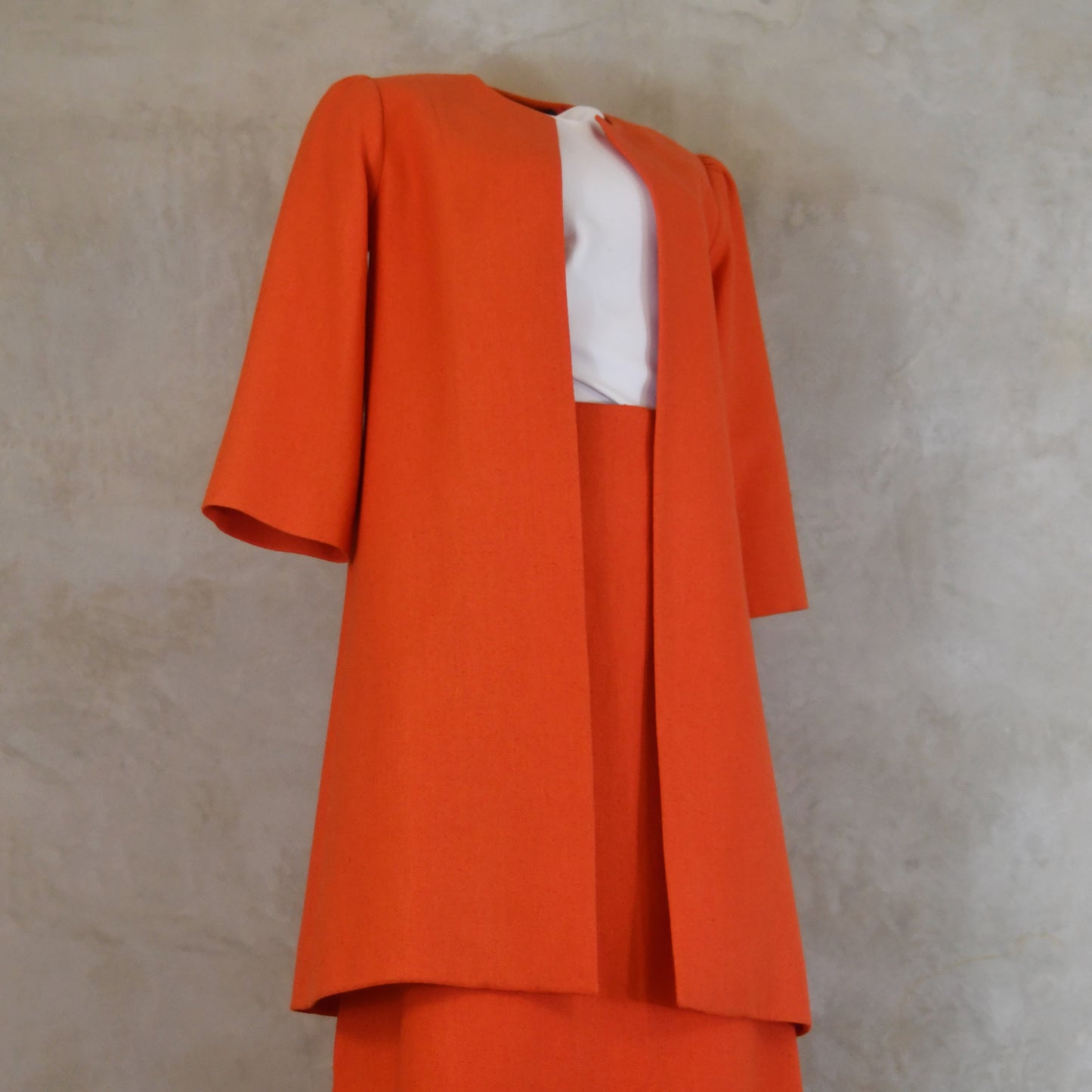 the simple a-line skirt in saffron silk matka image 6