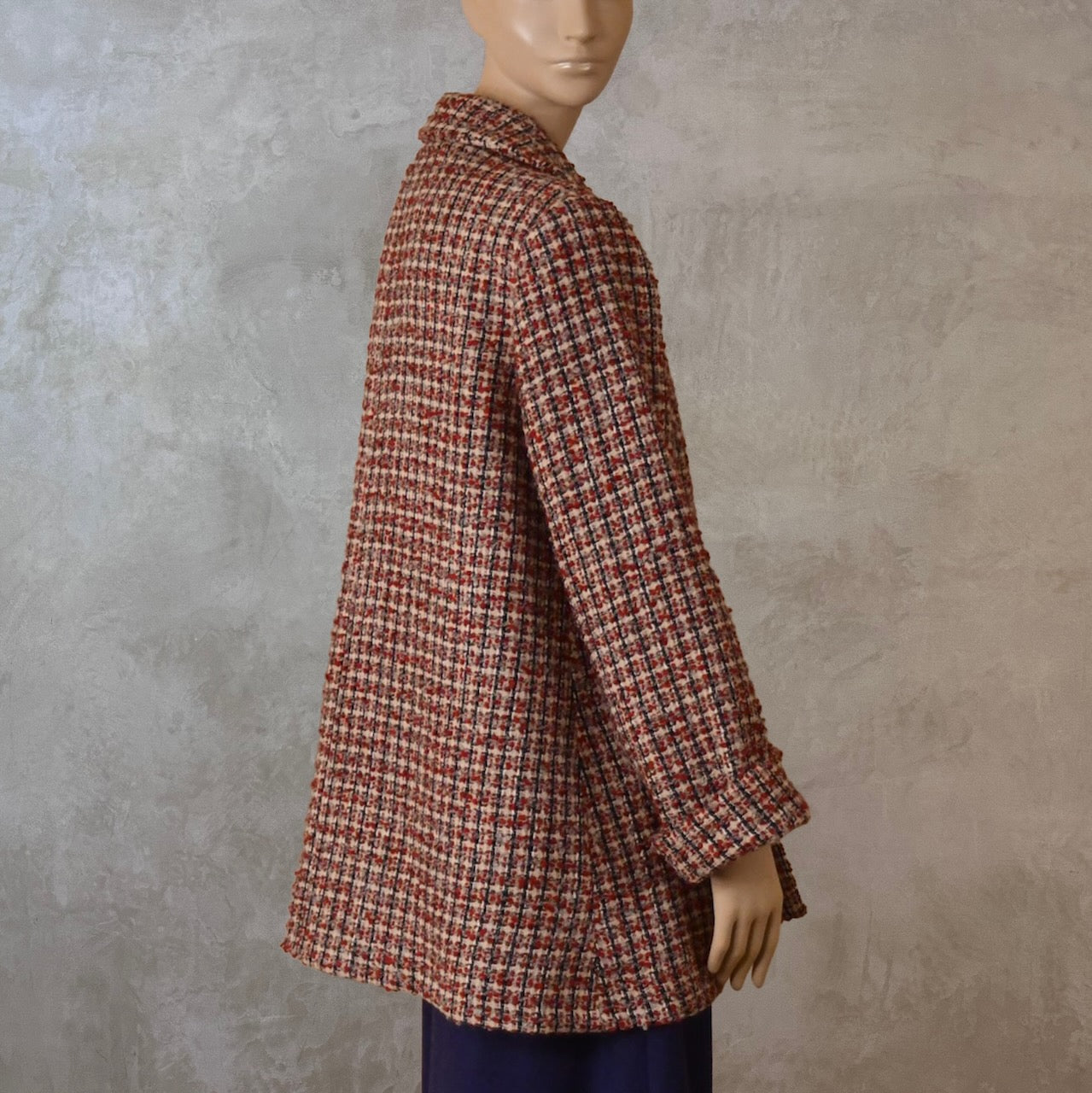 Boucle Swing Jacket - Back View