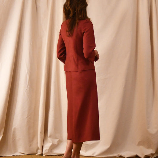 Bespoke Silk Skirt Suit