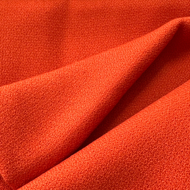 The Delany Coat in Burnt Orange Wool Crepe