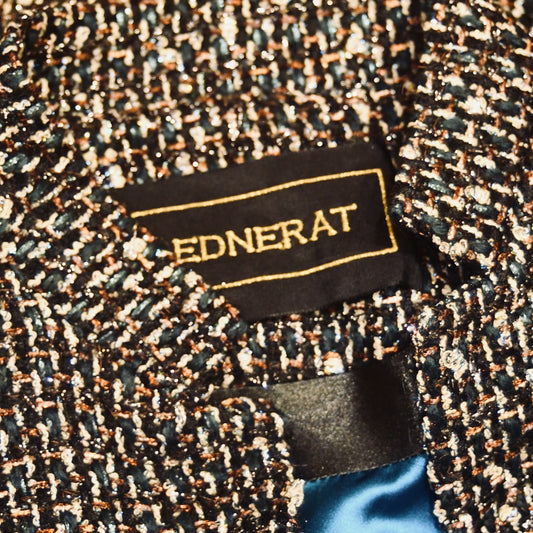 14 – The Clayton Cape in Metallic Linton Tweeds Boucle