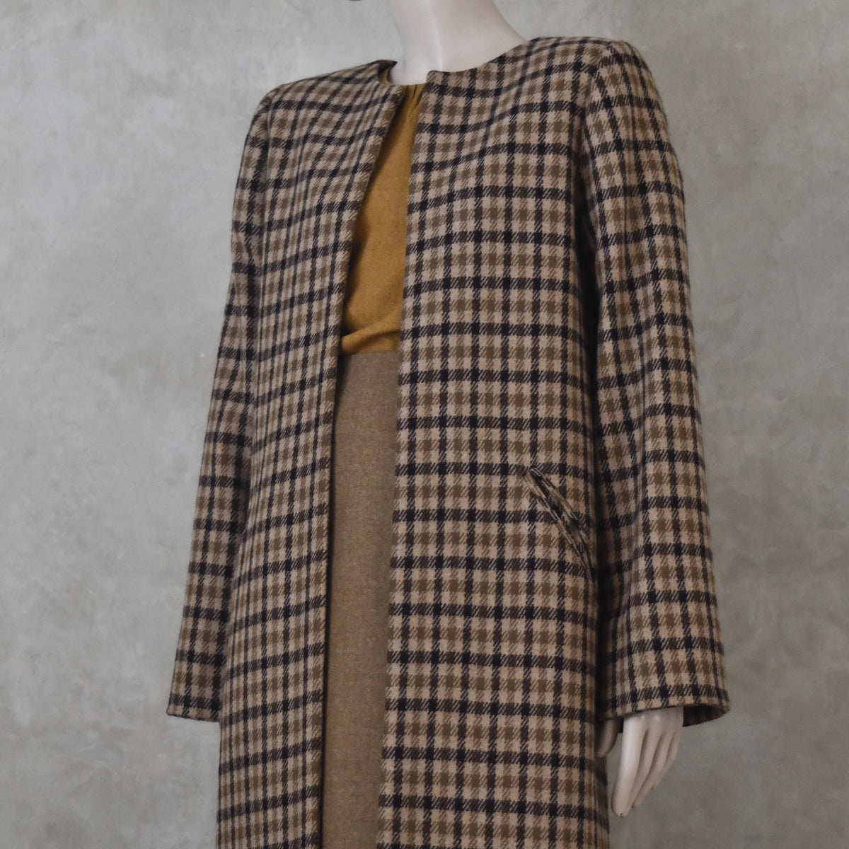 The Simple A-Line Skirt in Camel Merino Flannel