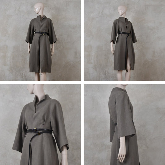 6 – Cocoon Coat in Irish Linen