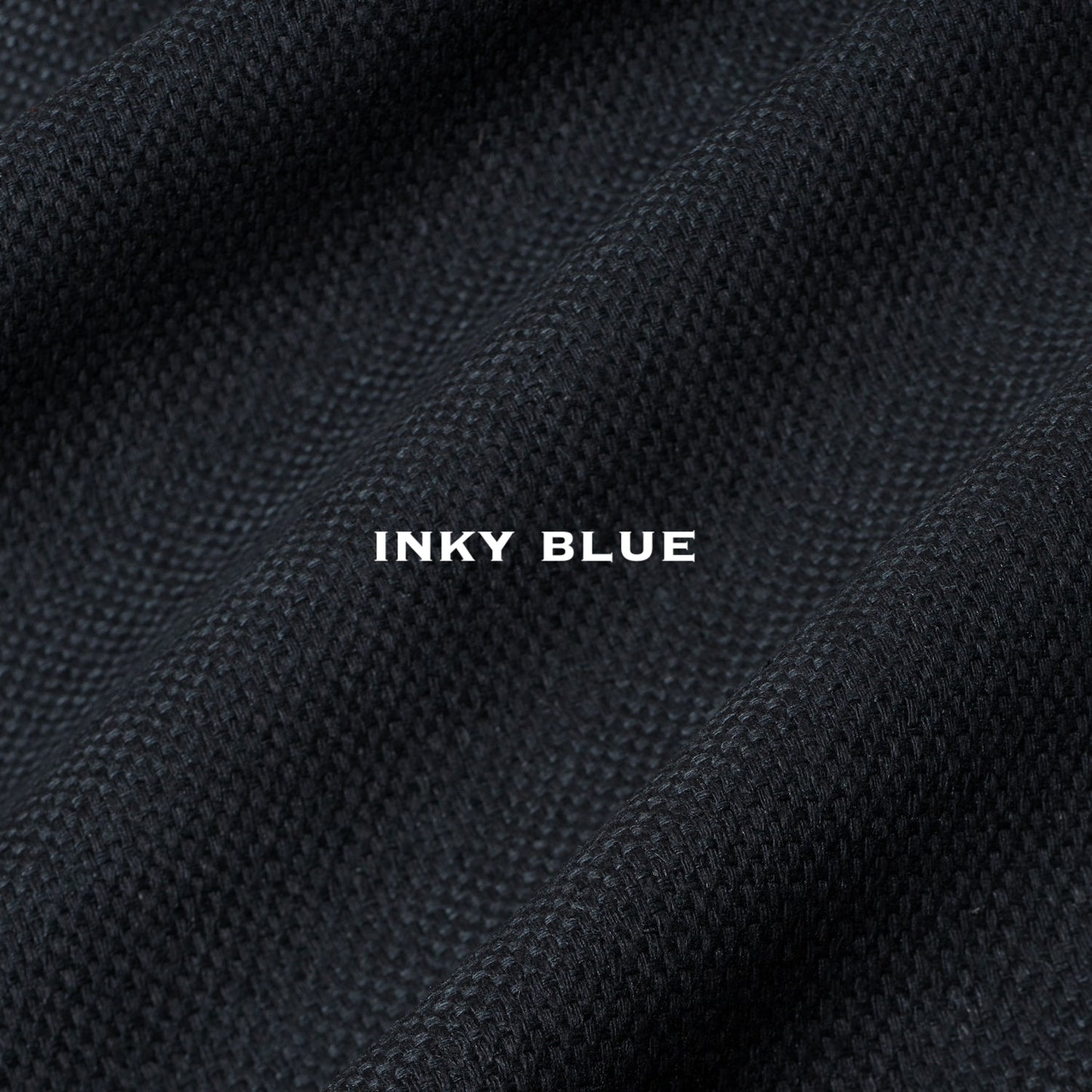 Inky Blue Silk Matka Fabric Close up for Bespoke Coats, Skirts, Tops and Suits by Ednerat. Handmade in London.
