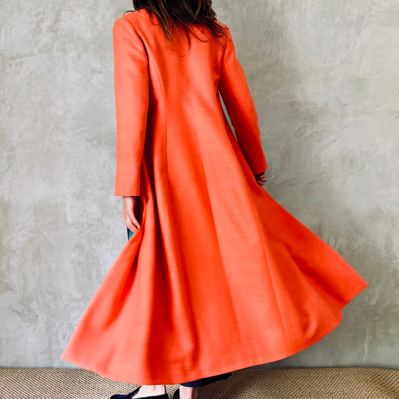 The Biffin Coat in Silk Matka