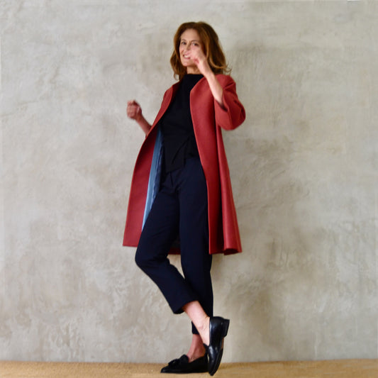 Rust Trapeze Coat