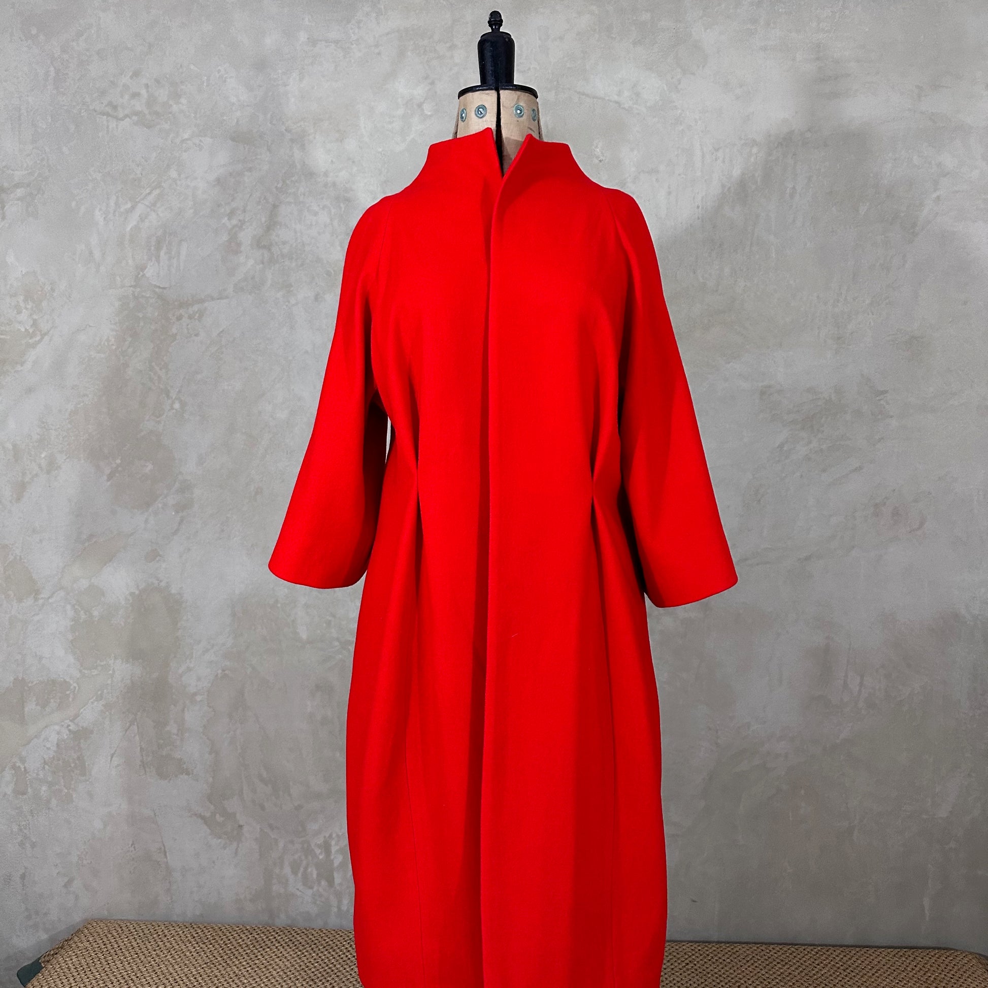 the frink in bright scarlet merino flannel image 1