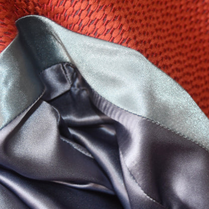 the ganz coat in rust corn-pattern brocade image 10