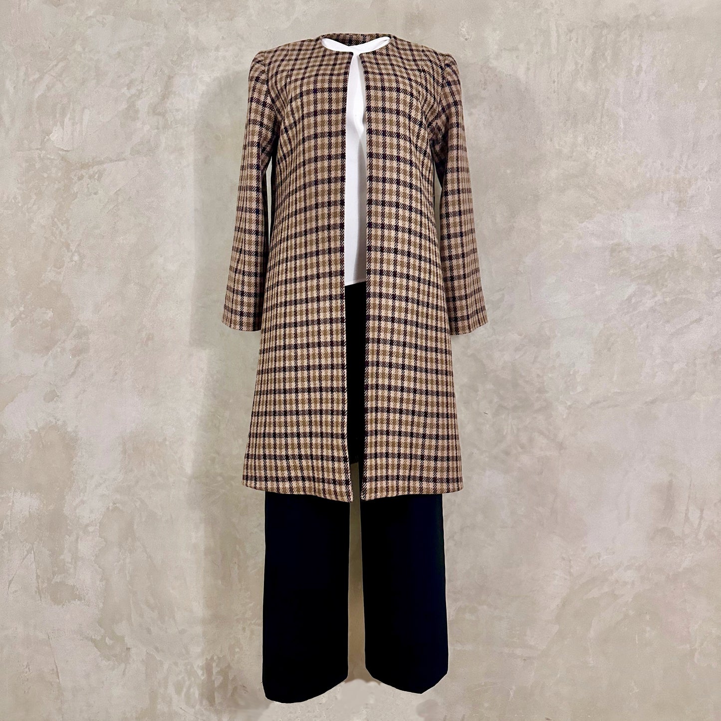 the garnett coat in fox flannel gunclub check image 8