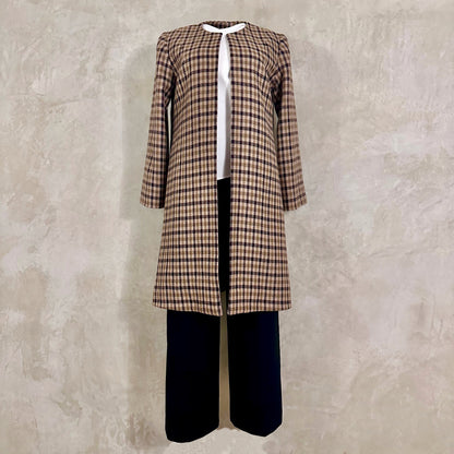 the garnett coat in fox flannel gunclub check image 8