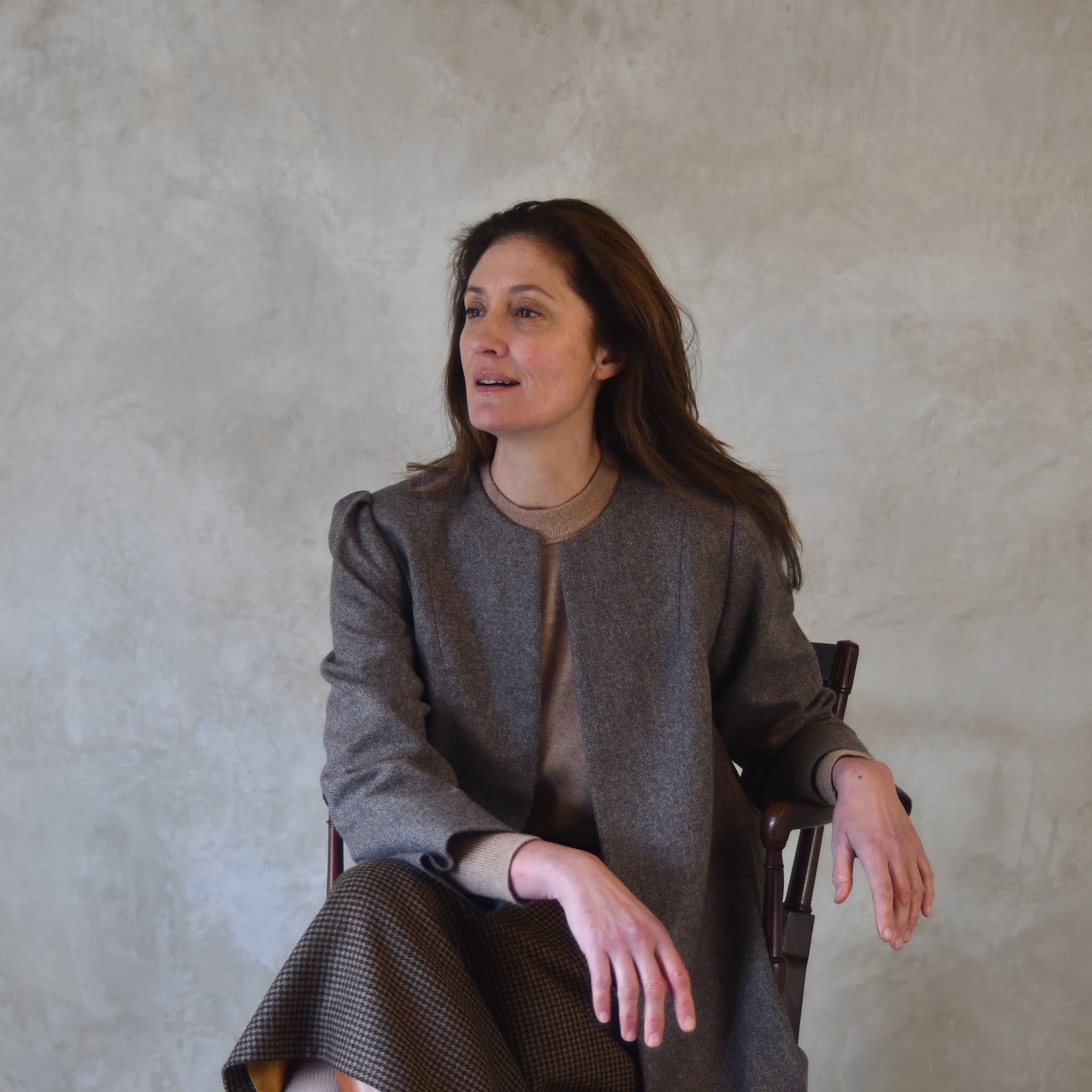 the john coat in merino flannel image 7