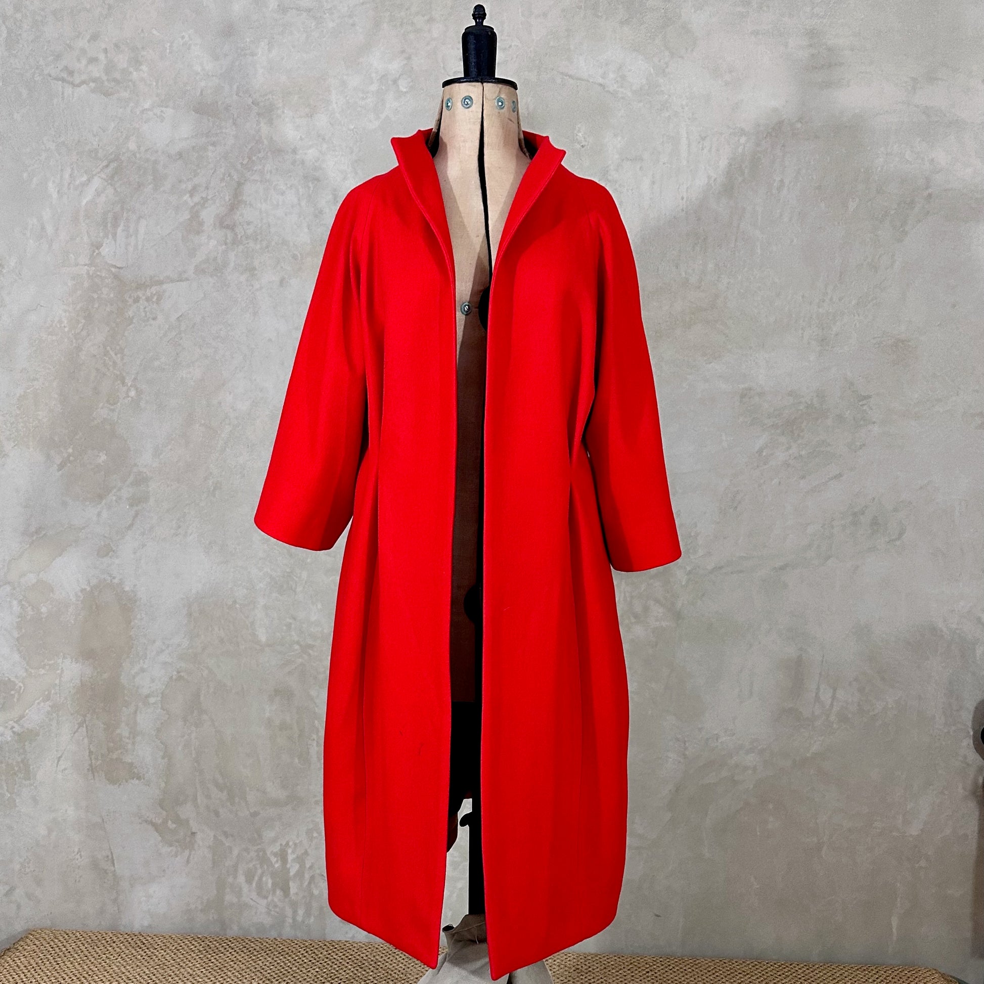 the frink in bright scarlet merino flannel image 8