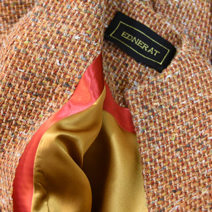 the long frink in burnt orange wool boucle image 14