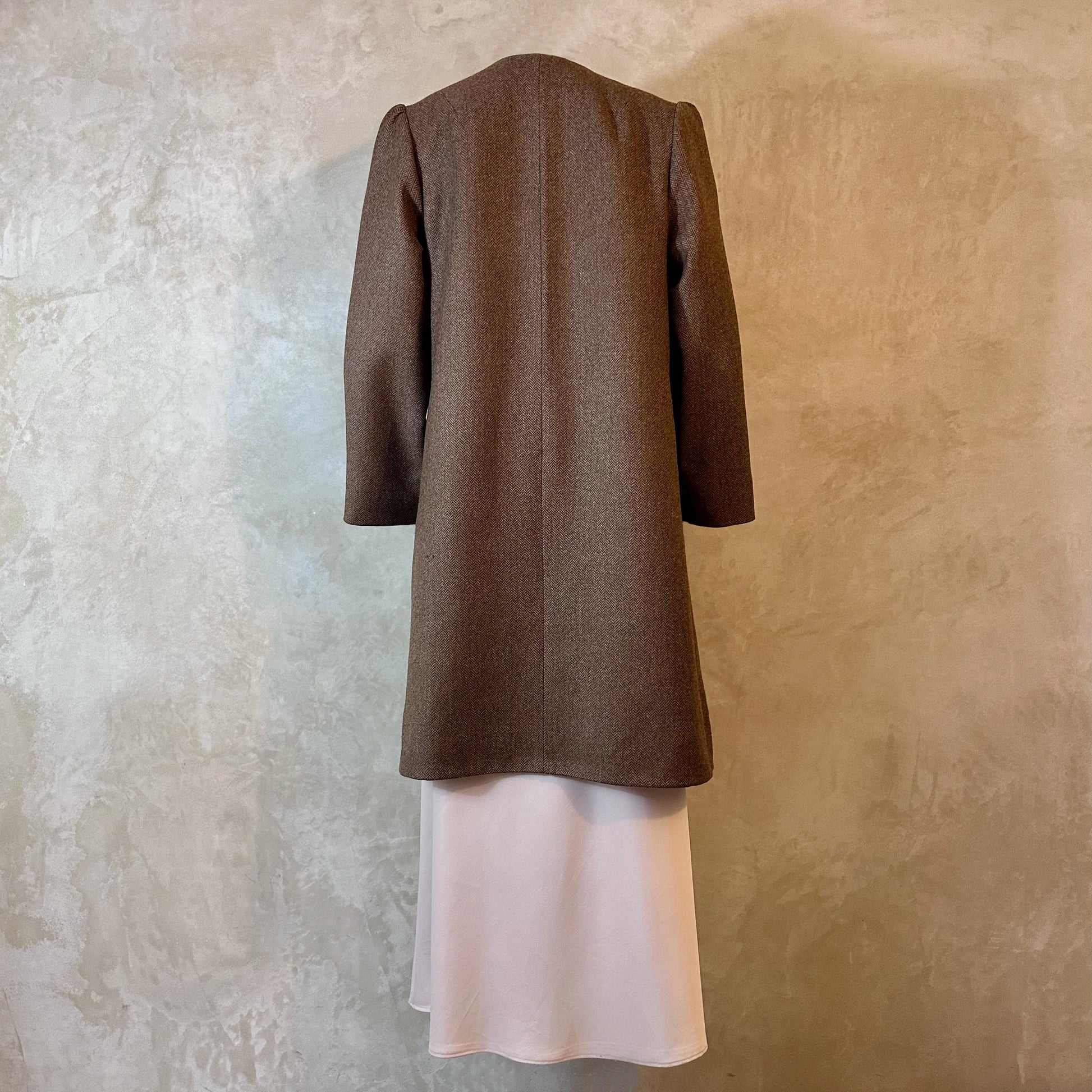 the john coat in lambswool-cashmere mix herringbone image 11