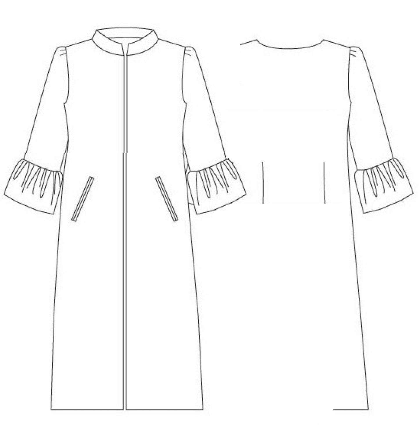 red boucle delany coat image 11