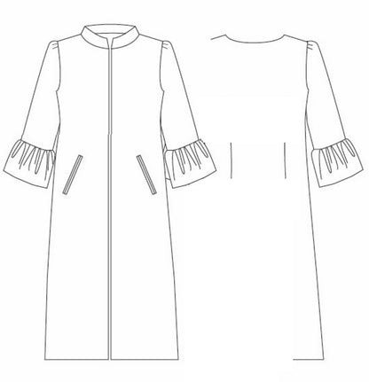 red boucle delany coat image 11