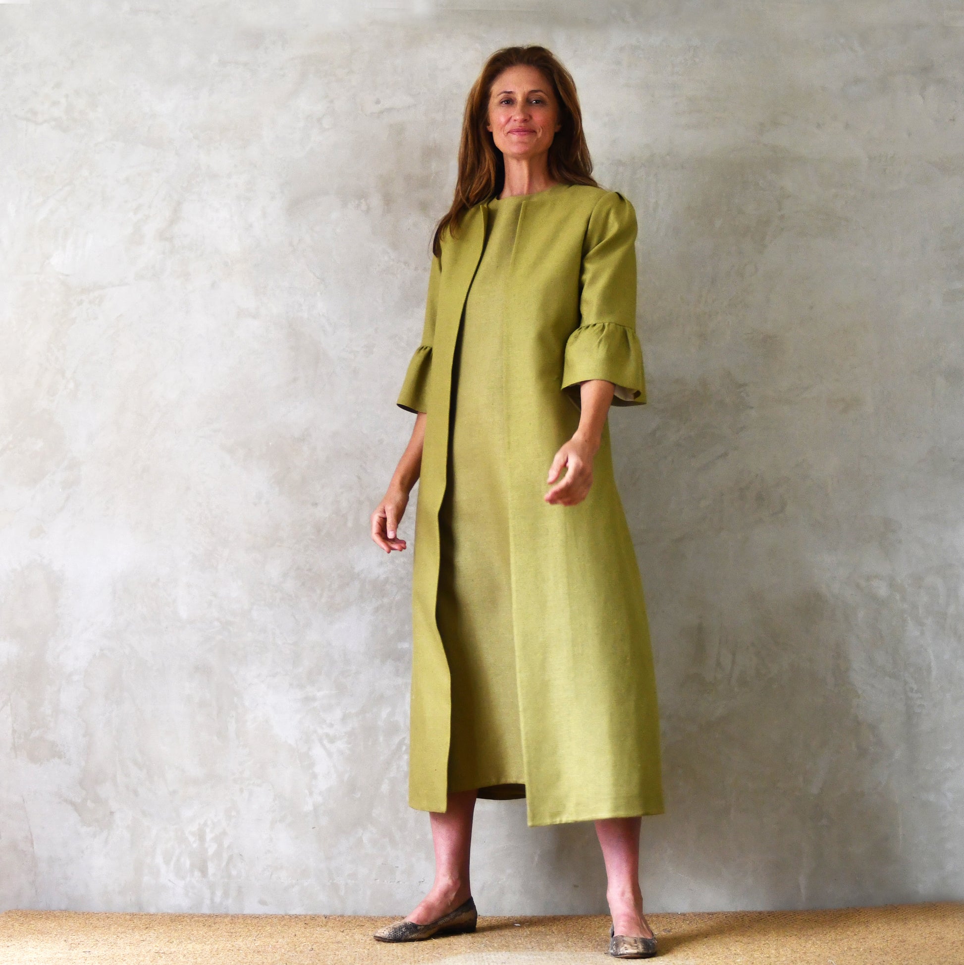 Green Coat and Dress Suit
