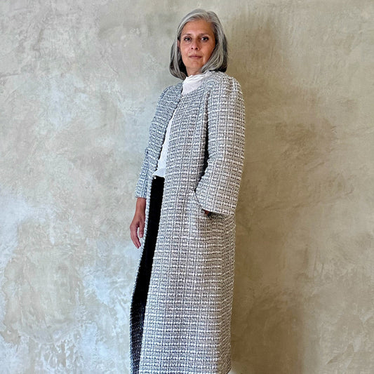 the burlison in silver mix boucle image 1