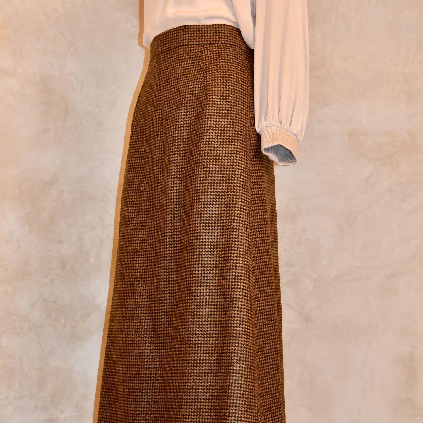 the waisted a-line skirt by elyan for ednerat in wool image 7