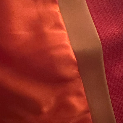 silk matka john coat in saffron orange image 7