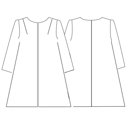 the john coat in burnt orange wool crepe image 12