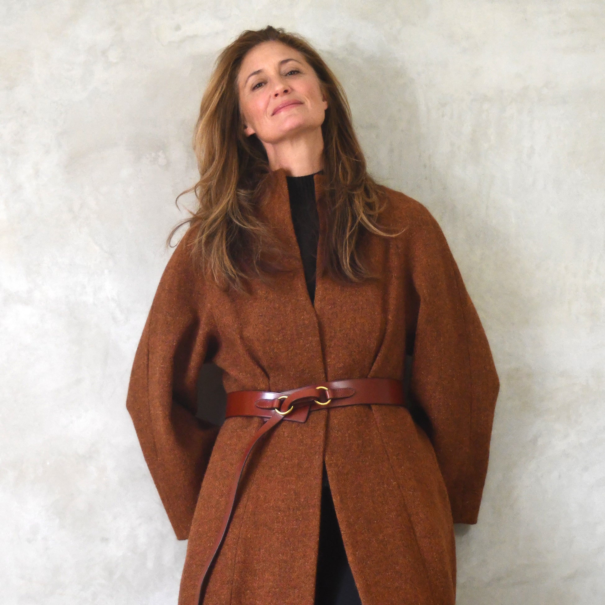 the long frink in russet lovat tweed image 5