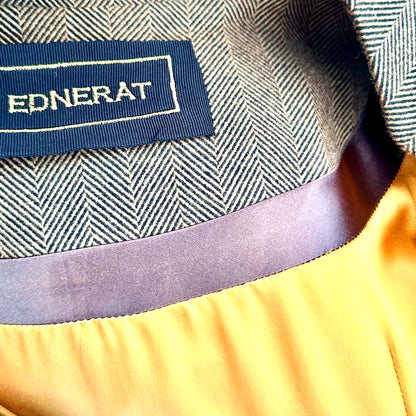 the delany coat in brown cashmere-lambswool herringbone flannel image 12