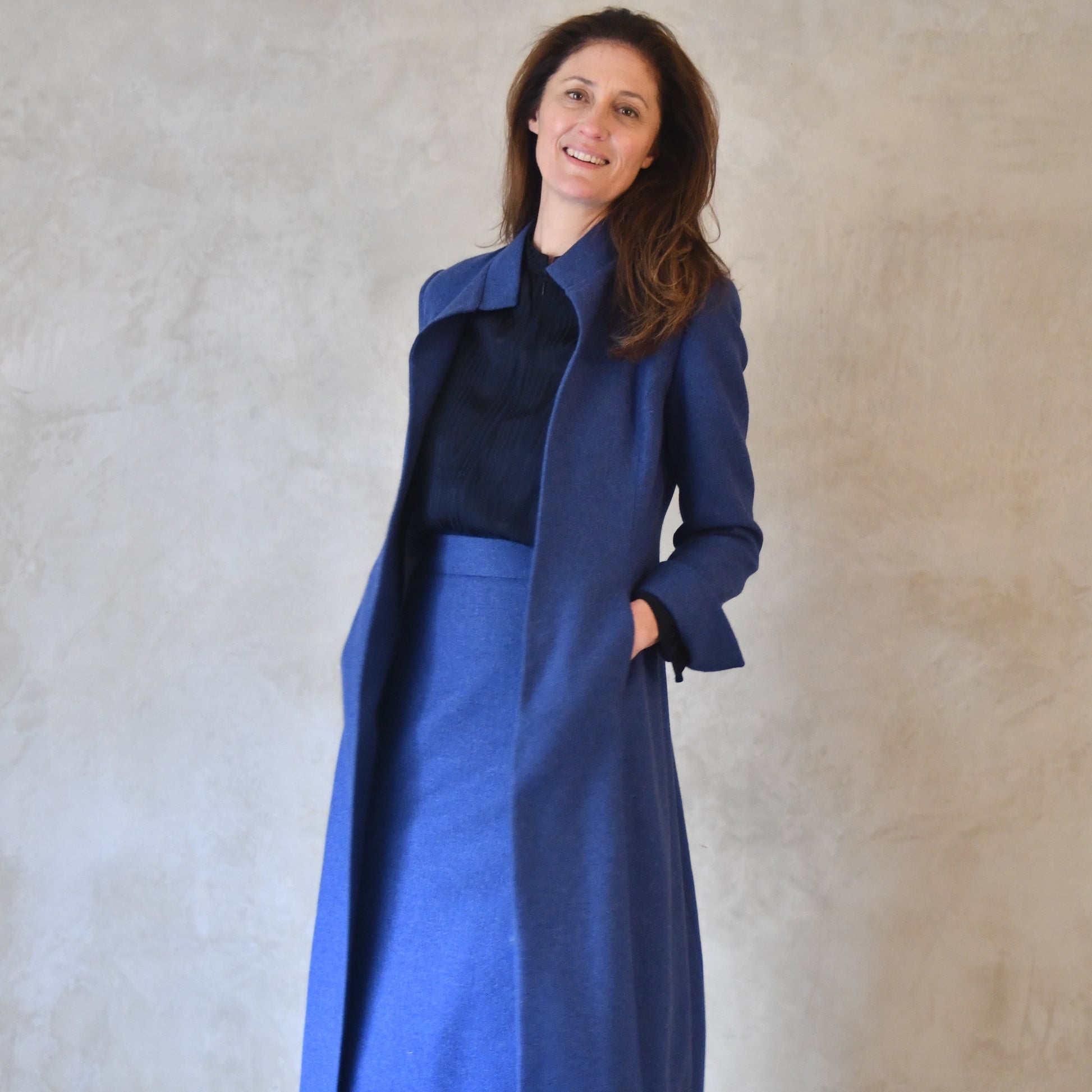 the biffin in french blue merino flannel image 0