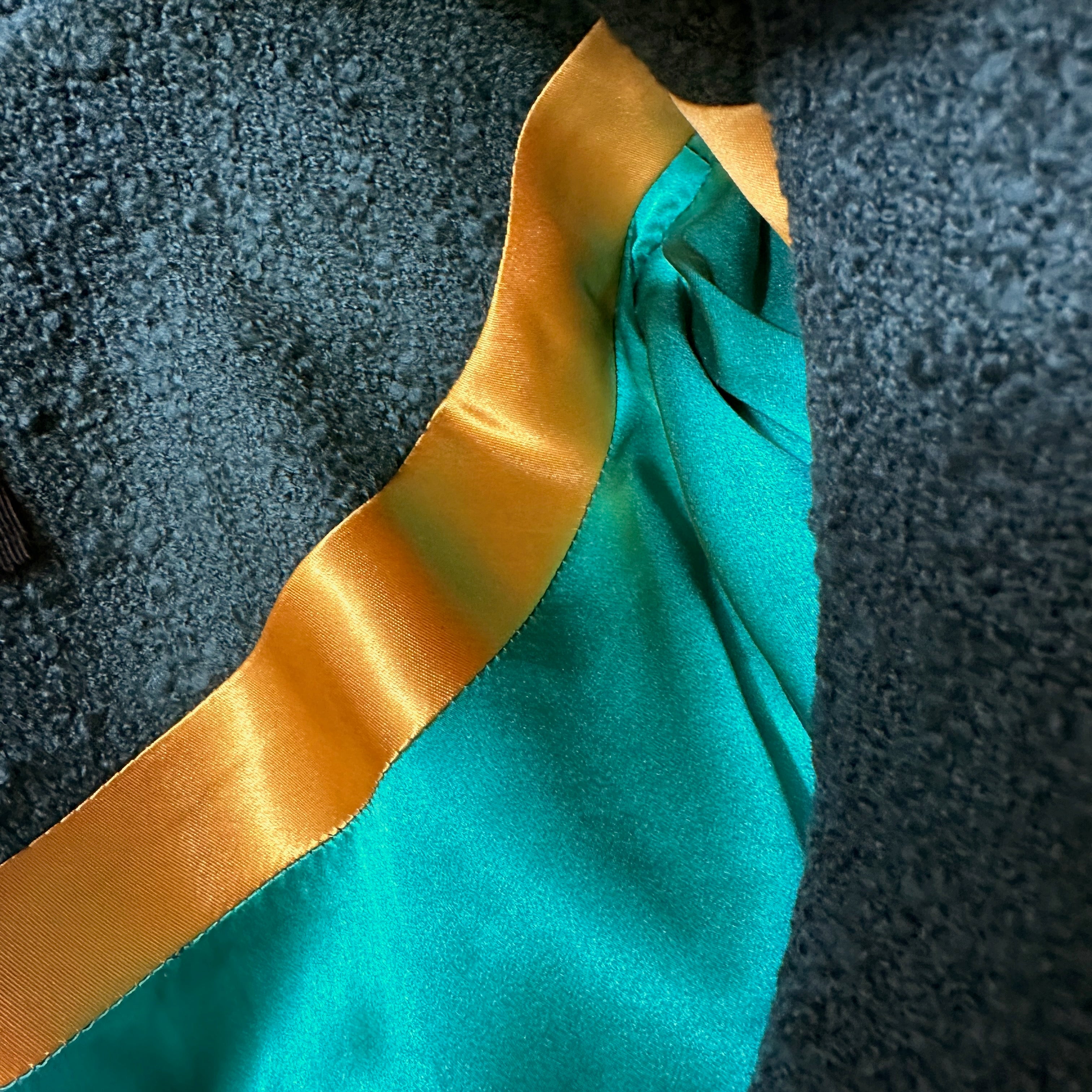 the delany coat in bottle green green wool boucle image 9