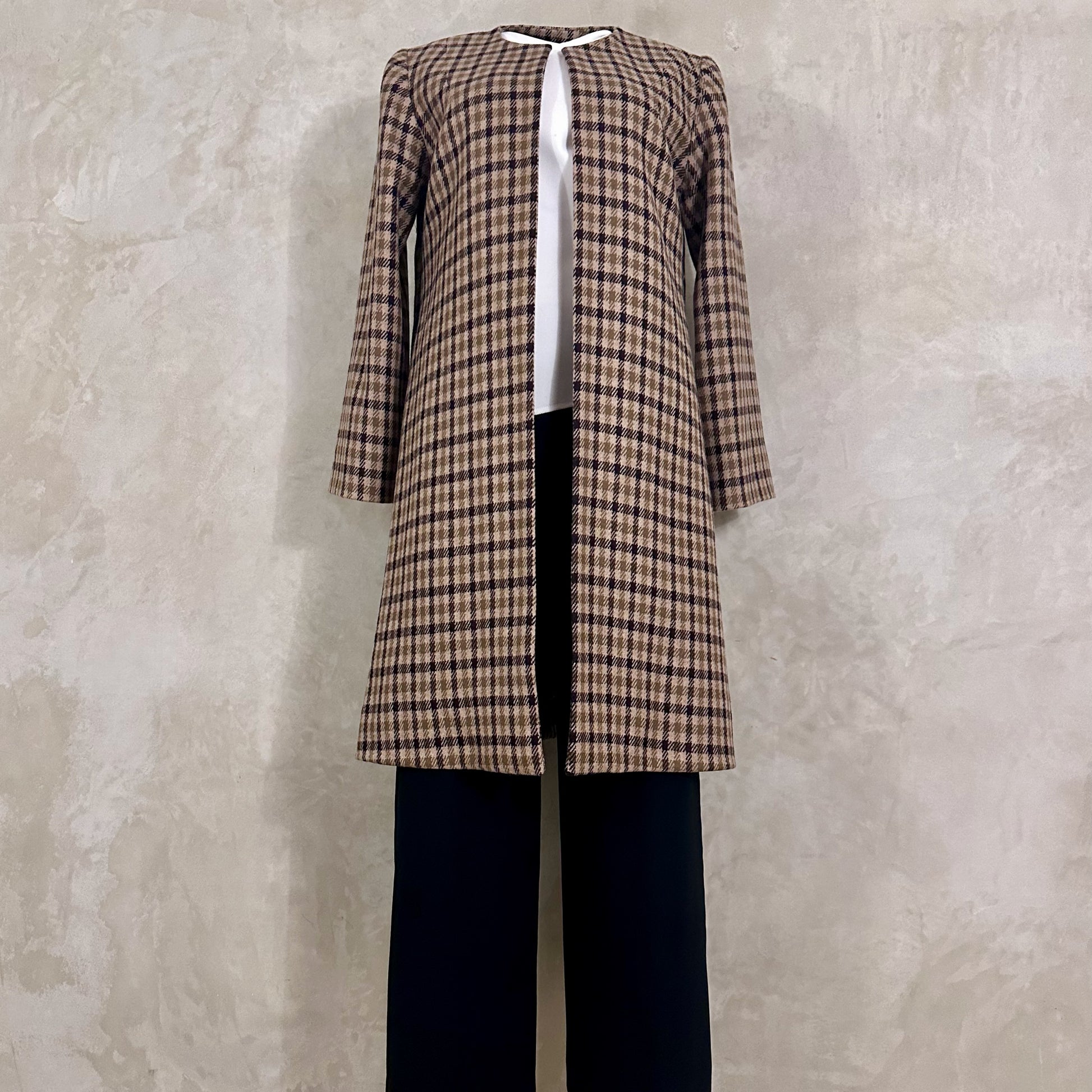 the garnett coat in fox flannel gunclub check image 10