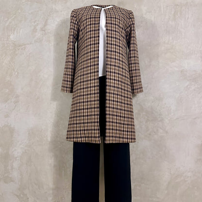 the garnett coat in fox flannel gunclub check image 10