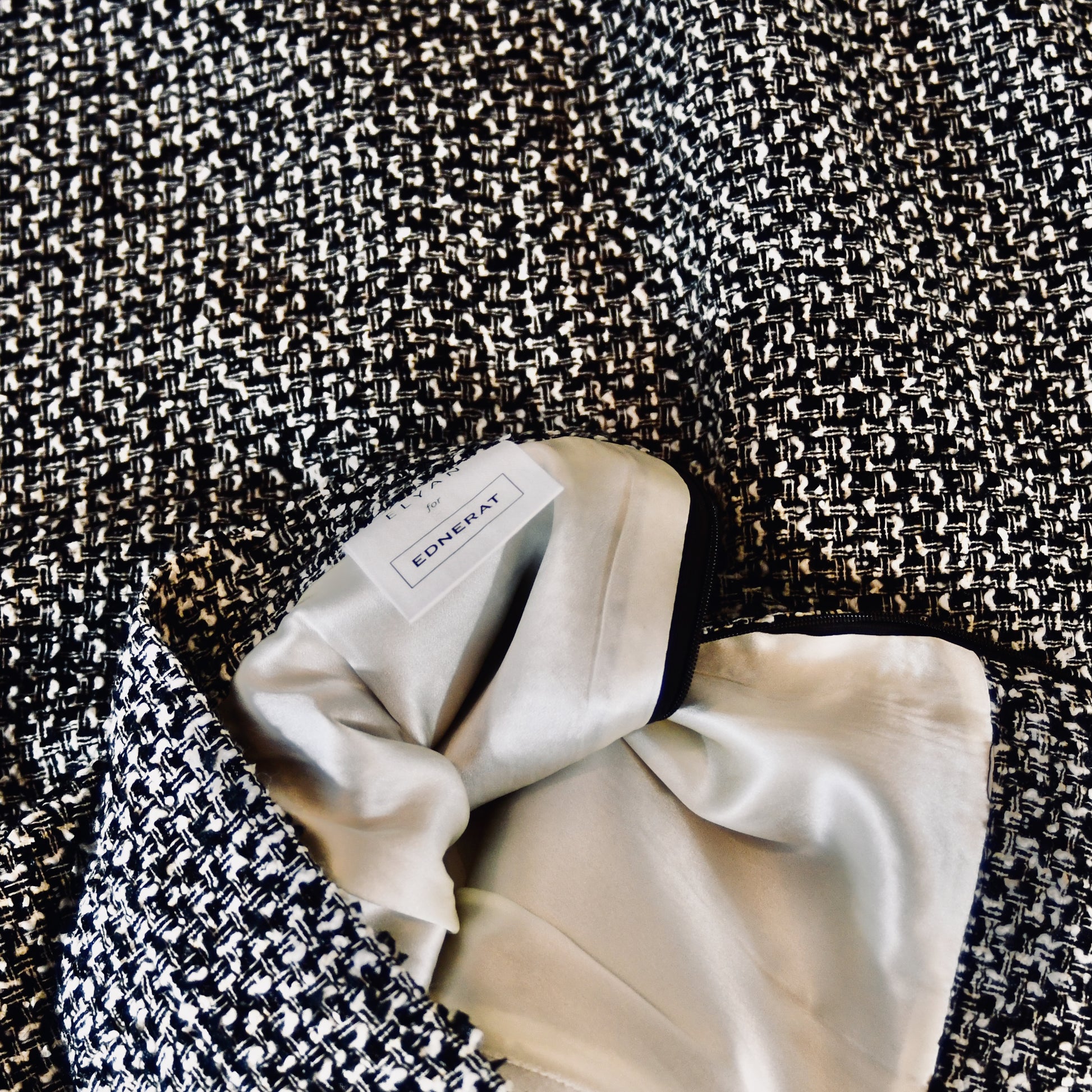 the biffin in black and off-white boucle image 13