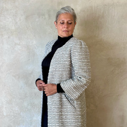 the burlison in silver mix boucle image 9