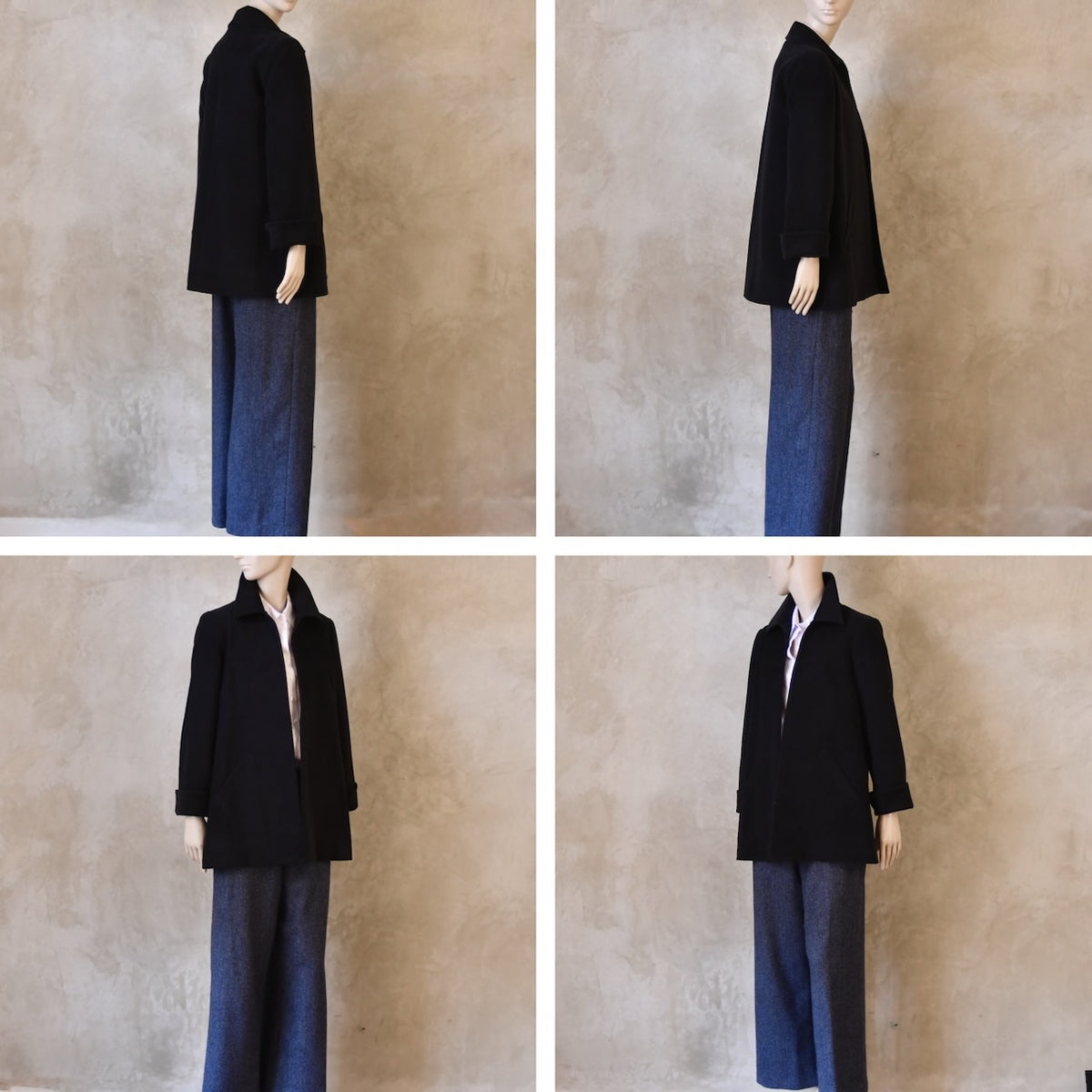 Swing Jacket in Dark Navy Moleskin