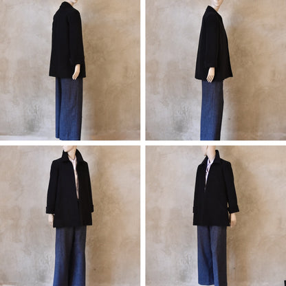 Swing Jacket in Dark Navy Moleskin