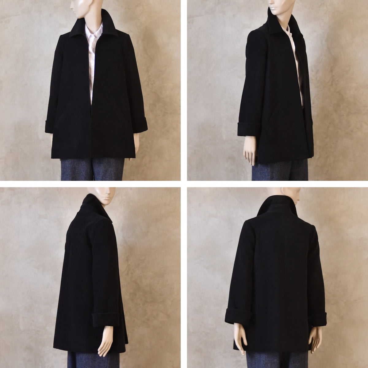 Swing Jacket in Dark Navy Moleskin