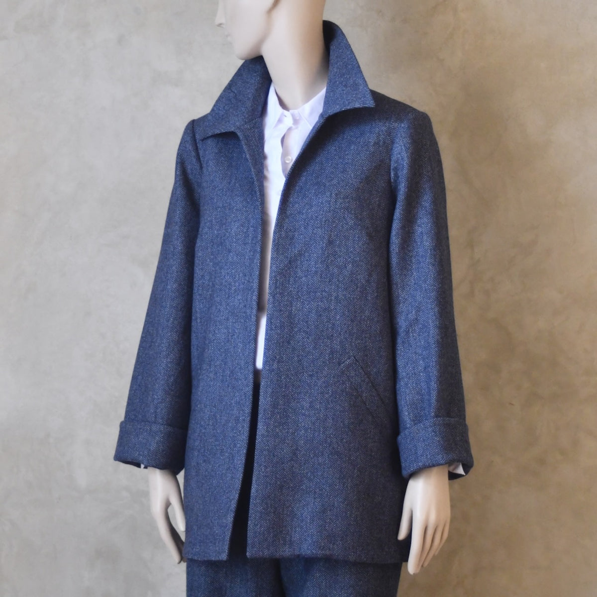 Chaqueta Swing de franela Fox con estampado Gunclub a cuadros marrón