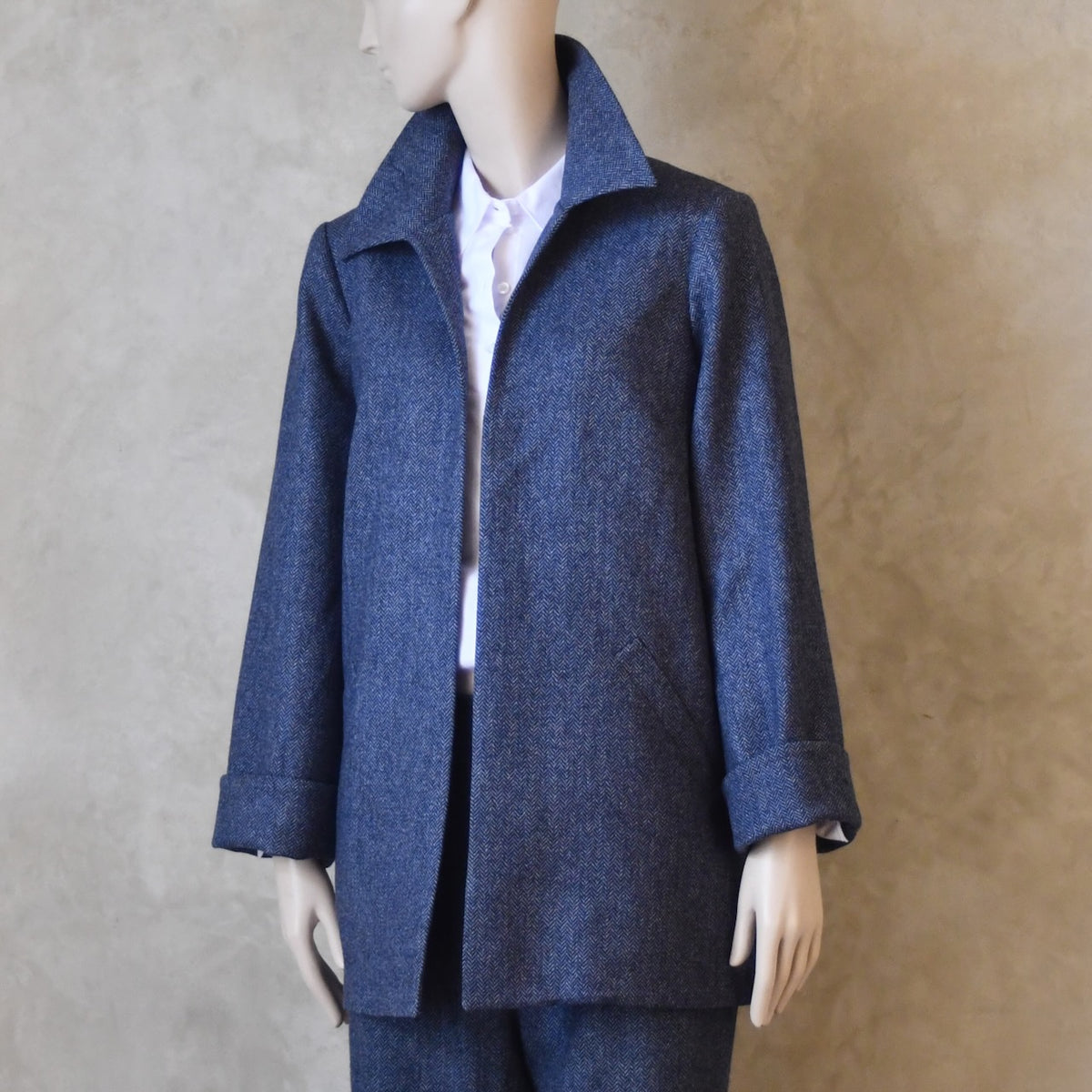Chaqueta Swing de franela Fox con estampado Gunclub a cuadros marrón