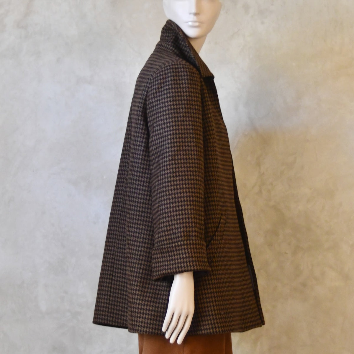 Chaqueta Swing de franela Fox con estampado Gunclub a cuadros marrón