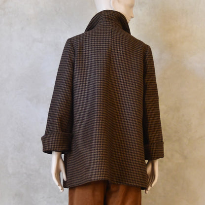 Chaqueta Swing de franela Fox con estampado Gunclub a cuadros marrón