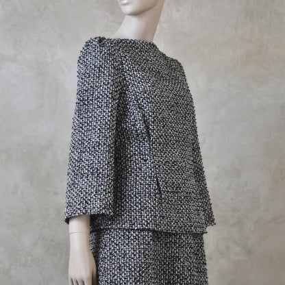 The Tailored Boat Neck Blouse in Boucle