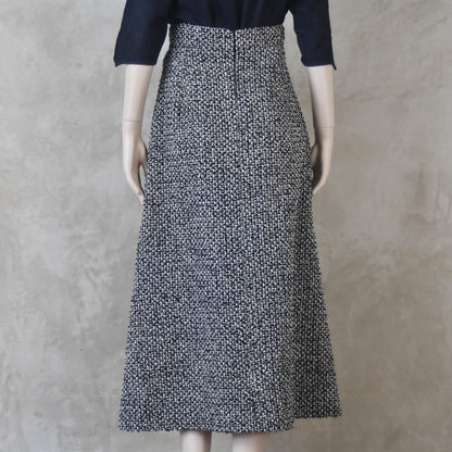La Falda Evasé Ceñida de Bouclé