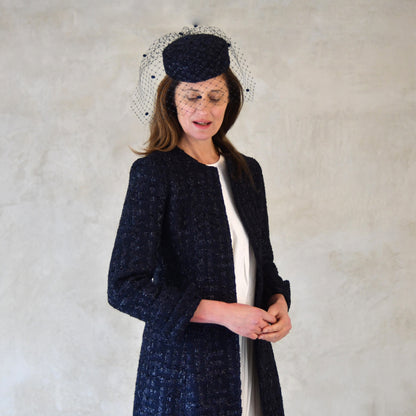 8 – The Biffin in Dark Navy Boucle