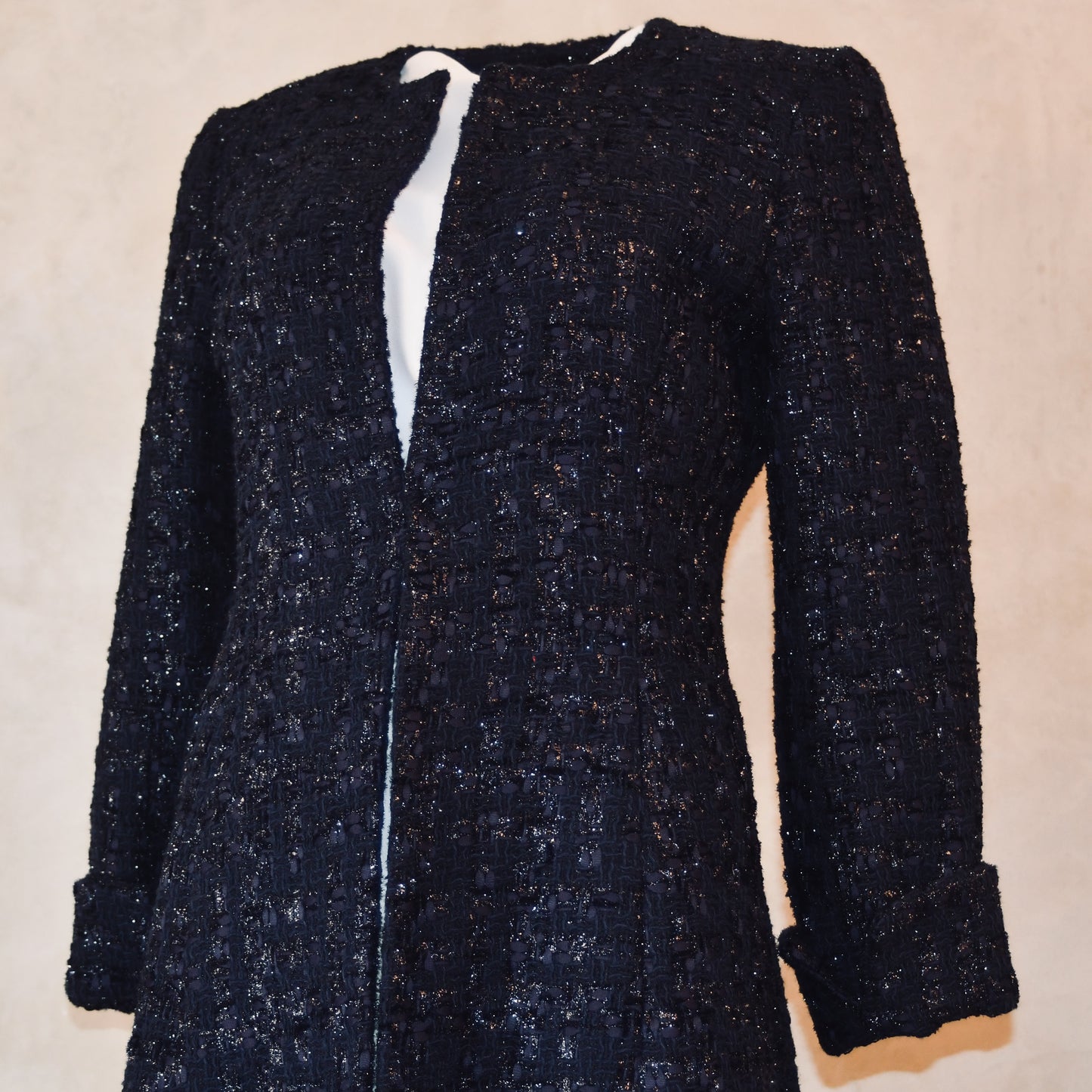 8 – The Biffin in Dark Navy Boucle