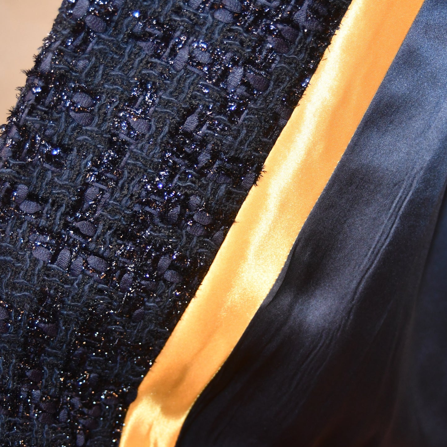 8 – The Biffin in Dark Navy Boucle