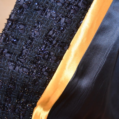 8 – The Biffin in Dark Navy Boucle