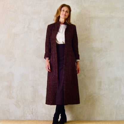 8 – The Biffin in Chocolate Brown Boucle