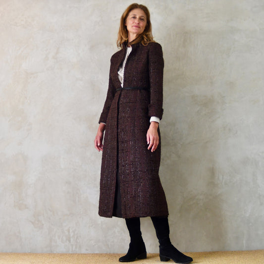 8 – The Biffin in Chocolate Brown Boucle