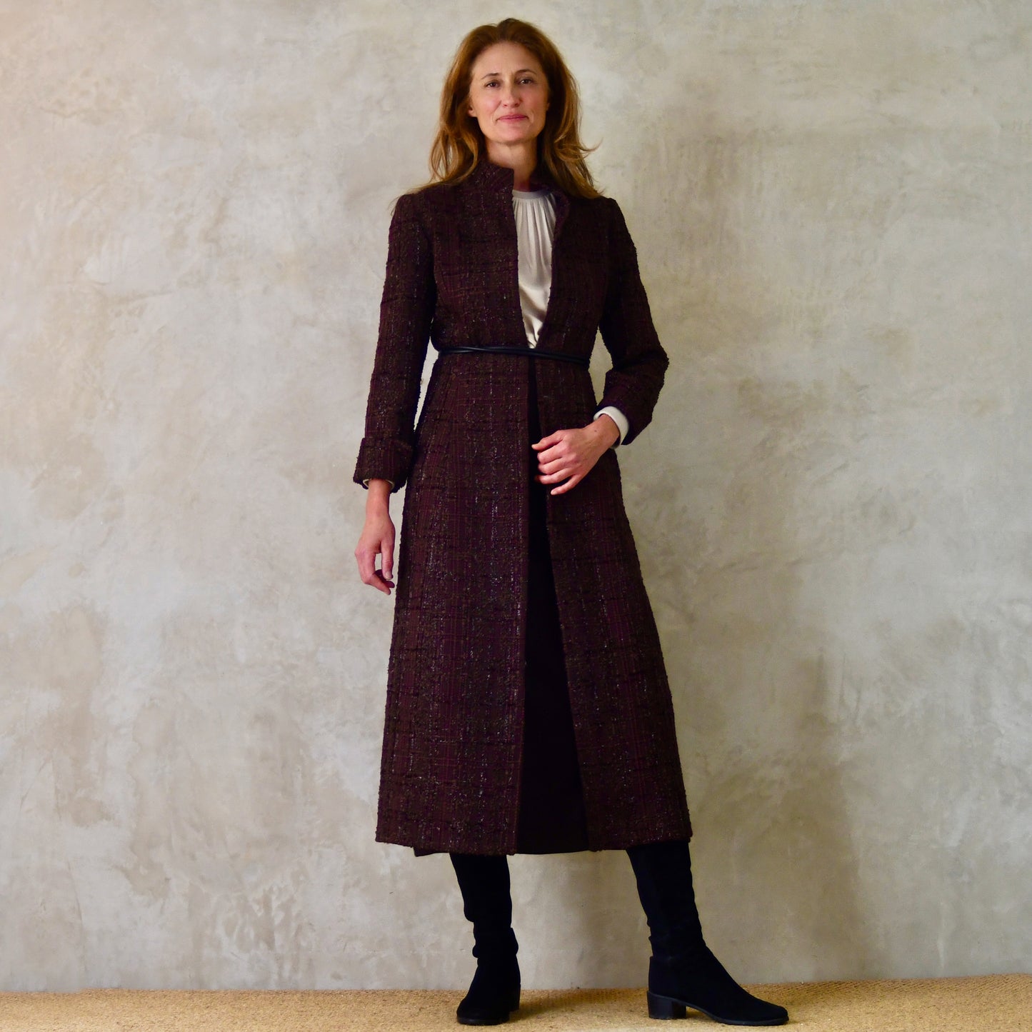 8 – The Biffin in Chocolate Brown Boucle