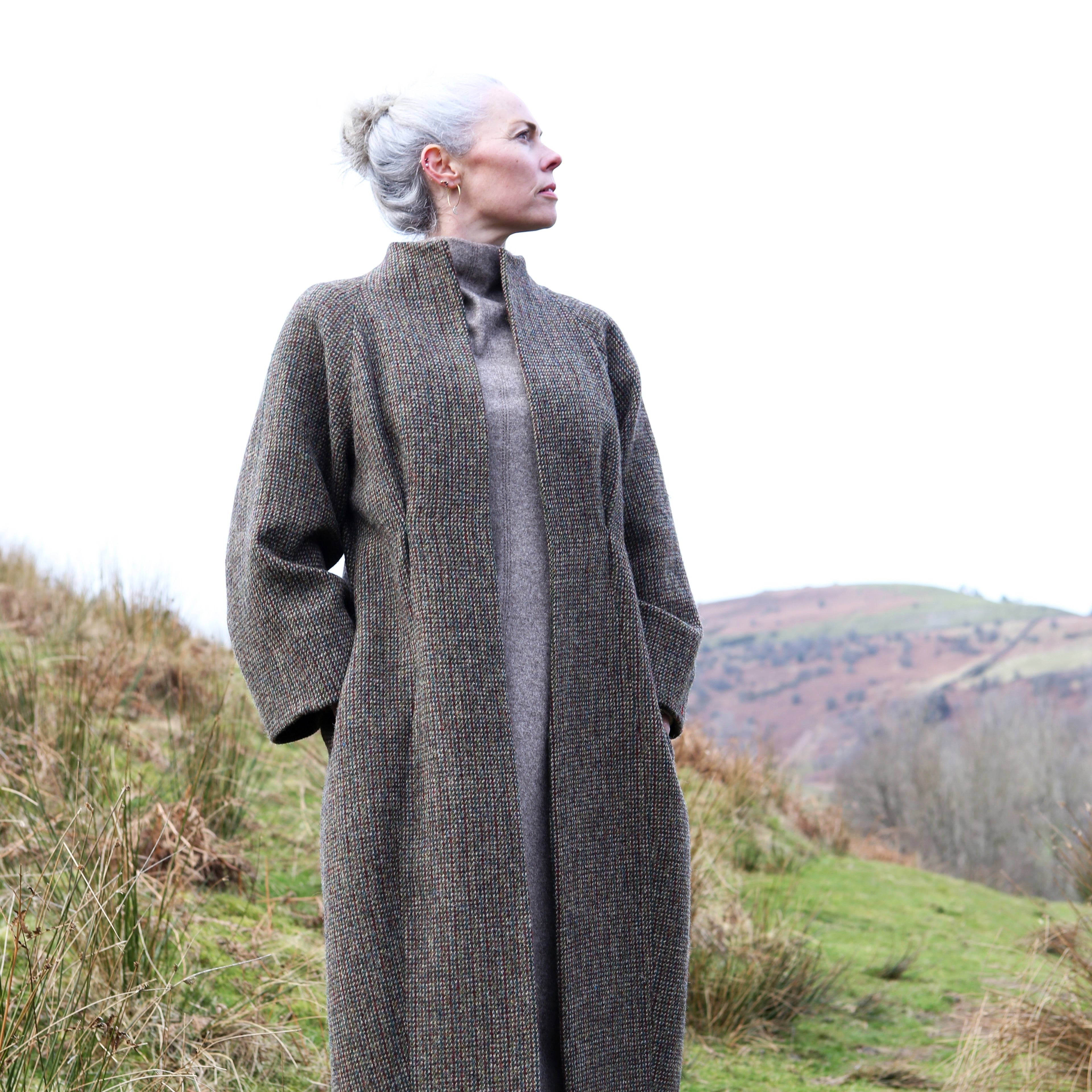 Harris Tweed Cocoon Coat